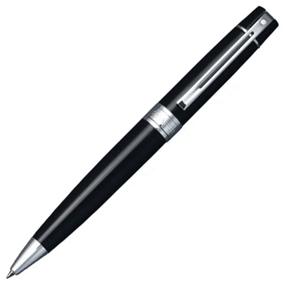 Sheaffer 300 Ballpoint Pen Glossy Black with Chrome Trim